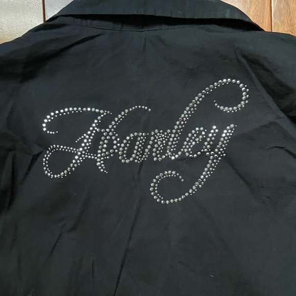 Harley-Davidson zip up long sleeve blouse - Picture 7 of 7